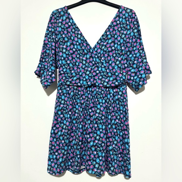 Lilly Pulitzer Parigi Knit Skort Romper Low Tide Navy Spotted Medium - Picture 5 of 6